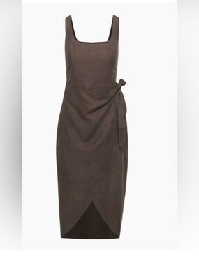 Aritzia Wilfred Saturn Linen Midi Dress